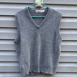 LL Bean | Mens 100% Lambswool Sweater Vest size Medium